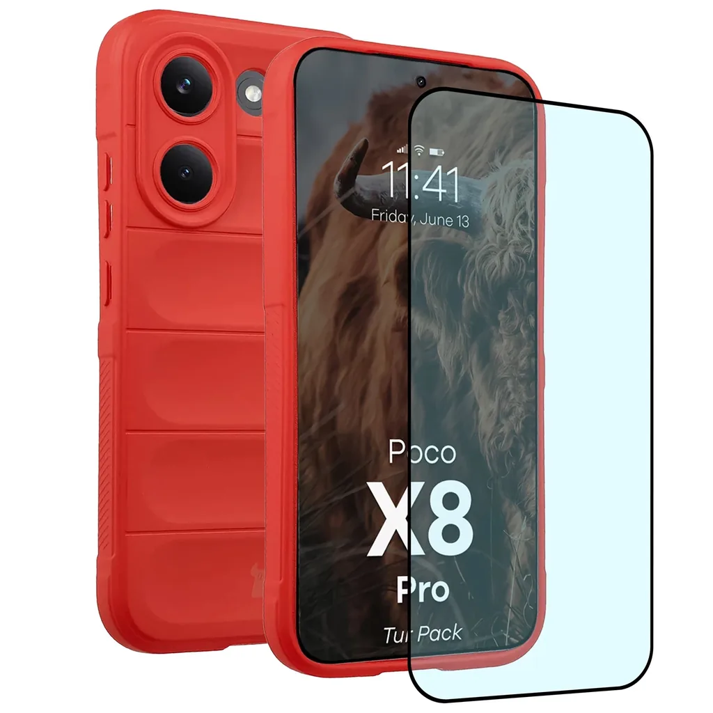 Kryt Bizon Tur Pack Xiaomi POCO X8 Pro, red