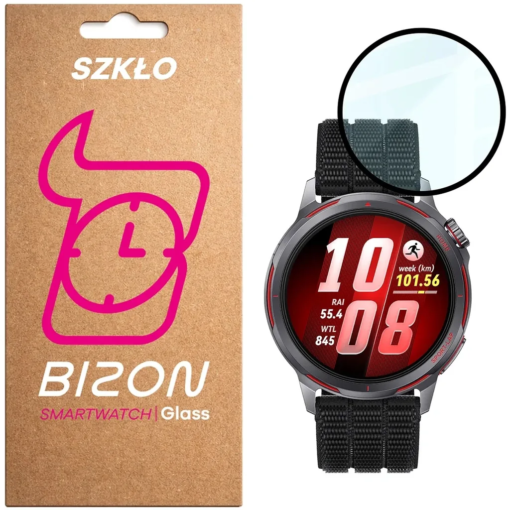 Kryt Bizon Watch Glass Edge Hybrid Huawei Watch GT Runner 2, black