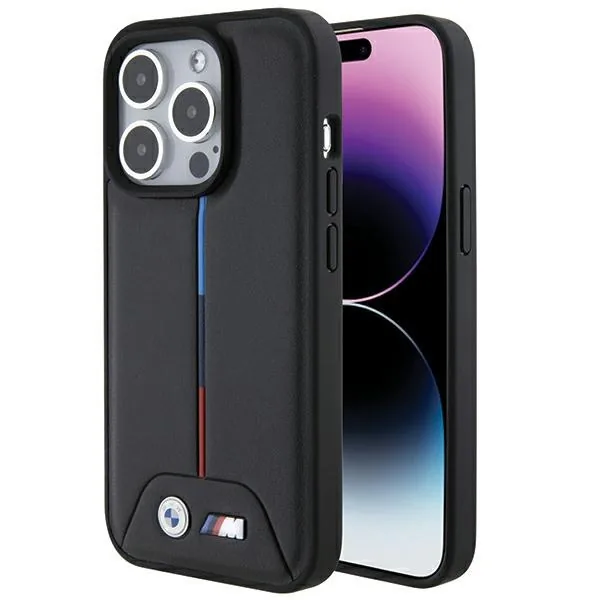 Kryt BMW BMHCP15L22PVTK Apple iPhone 15 Pro hardcase Quilted Tricolor black