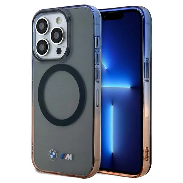 Kryt BMW BMHMP15XHTGE Apple iPhone 15 Pro Max hardcase Gradient Bumper MagSafe grey