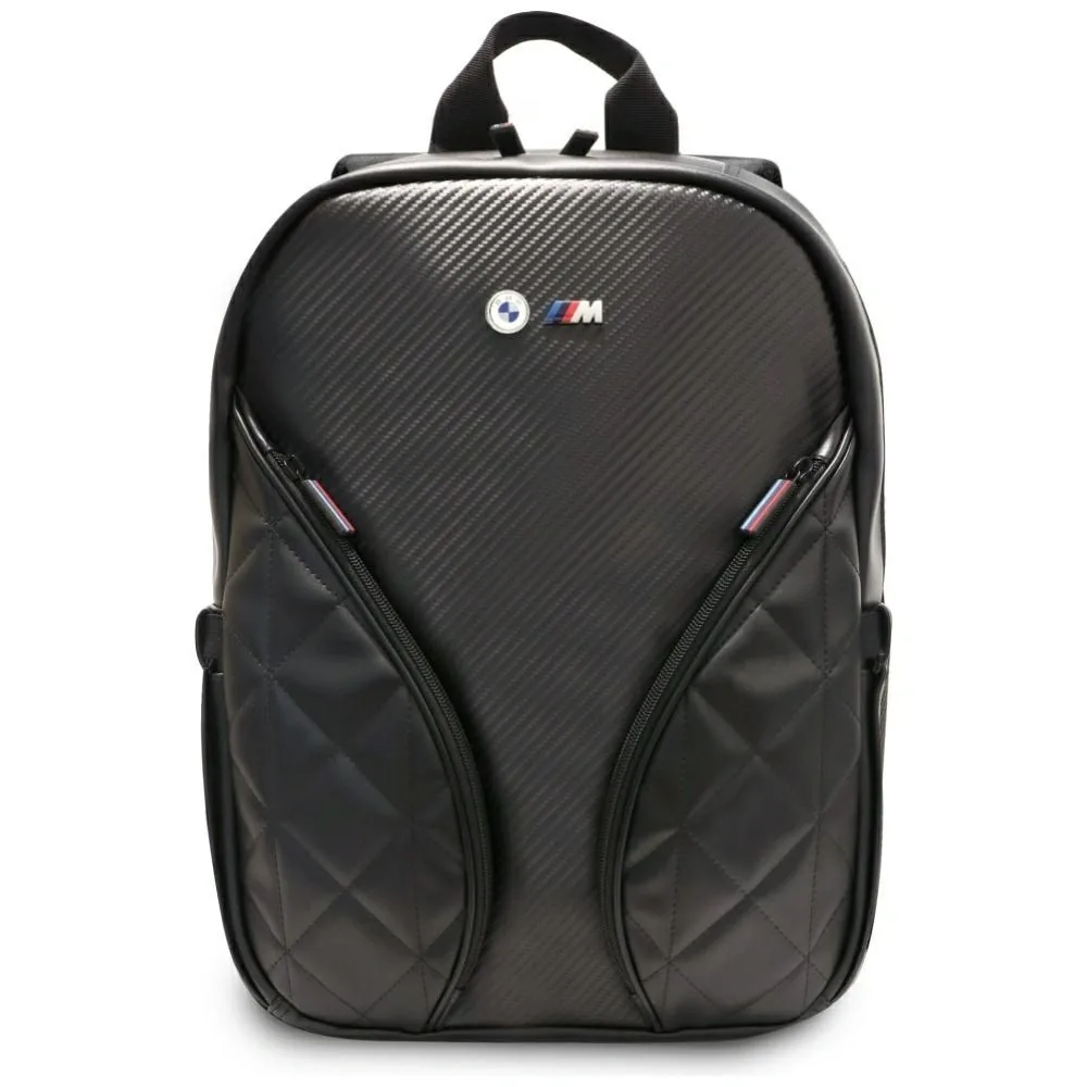 Kryt BMW Carbon Pockets & Metal Logo 16" Black Backpack
