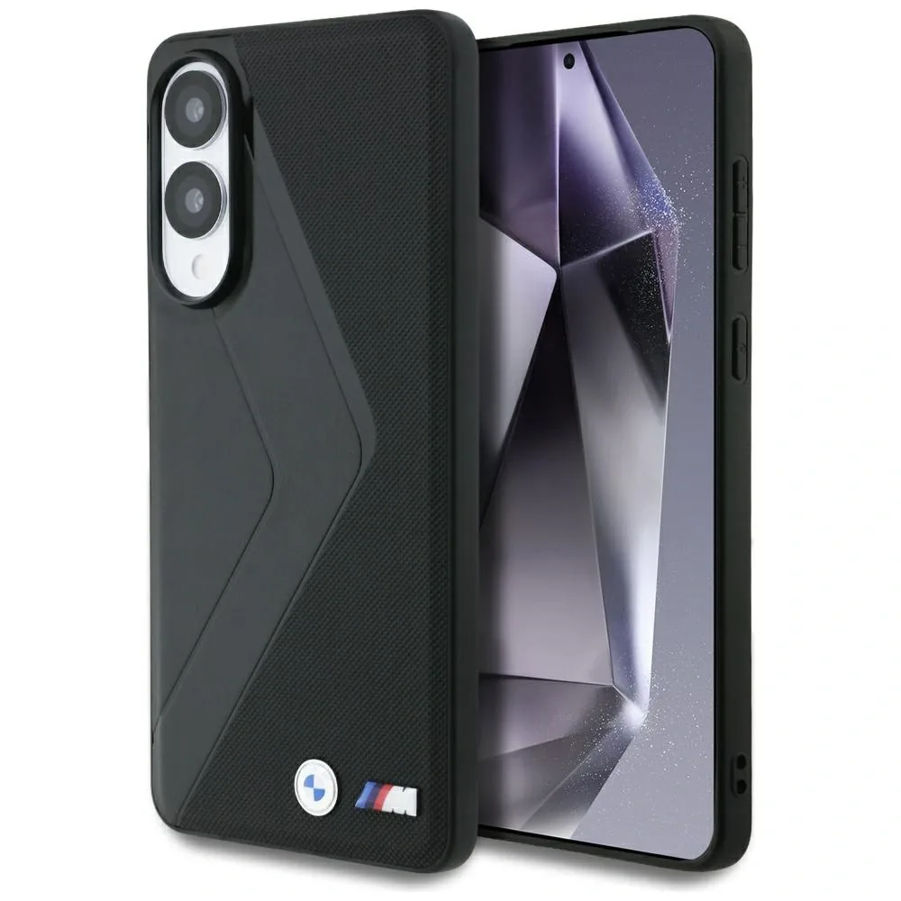 Kryt BMW Leather Oversized Stripes MagSafe Samsung Galaxy S25 Edge black