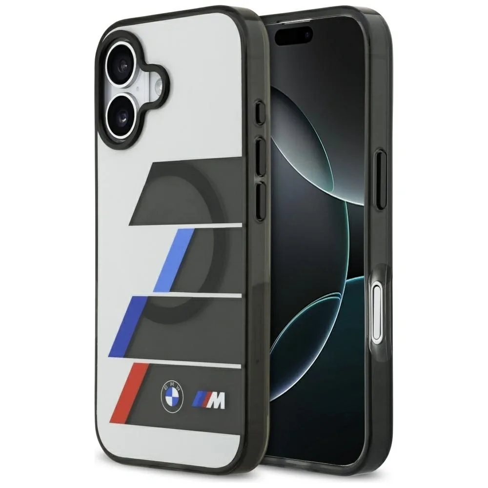 Kryt BMW M IML Metal Buttons Tricolor Lines MagSafe Apple iPhone 17 anthracite