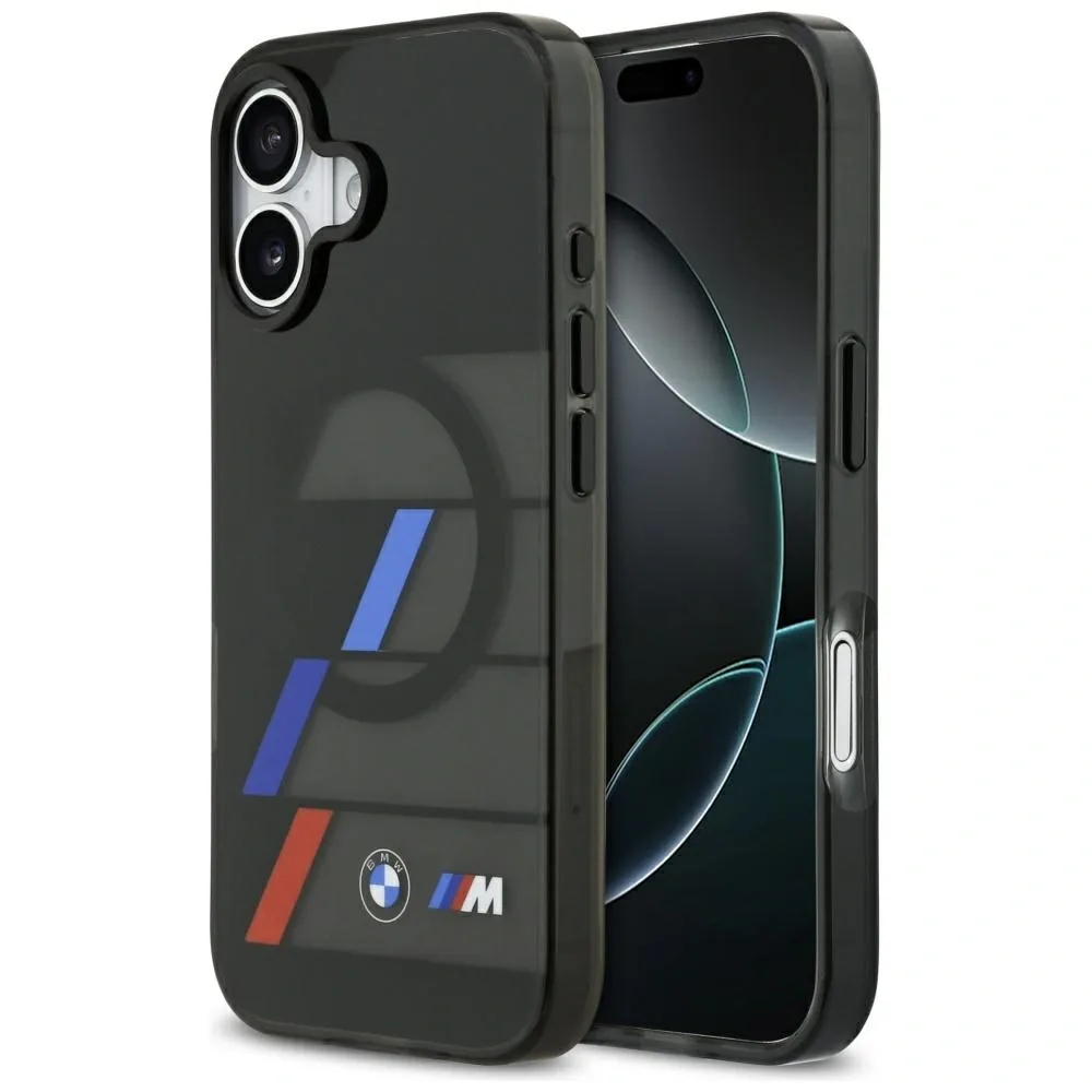 Kryt BMW M IML Metal Buttons Tricolor Lines MagSafe Apple iPhone 17 black