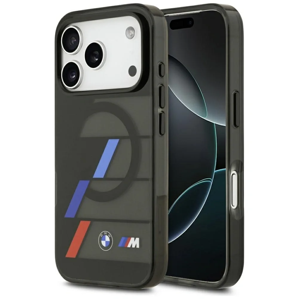 Kryt BMW M IML Metal Buttons Tricolor Lines MagSafe Apple iPhone 17 Pro black