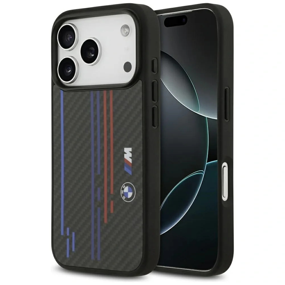 Kryt BMW M Kevlar Lines & Logo MagSafe Apple iPhone 17 Pro black