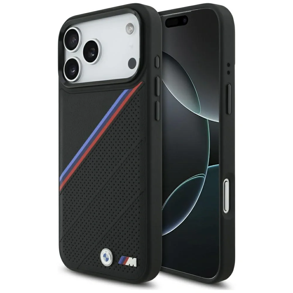 Kryt BMW M Tricolor Metal Logo MagSafe Apple iPhone 17 Pro Max black
