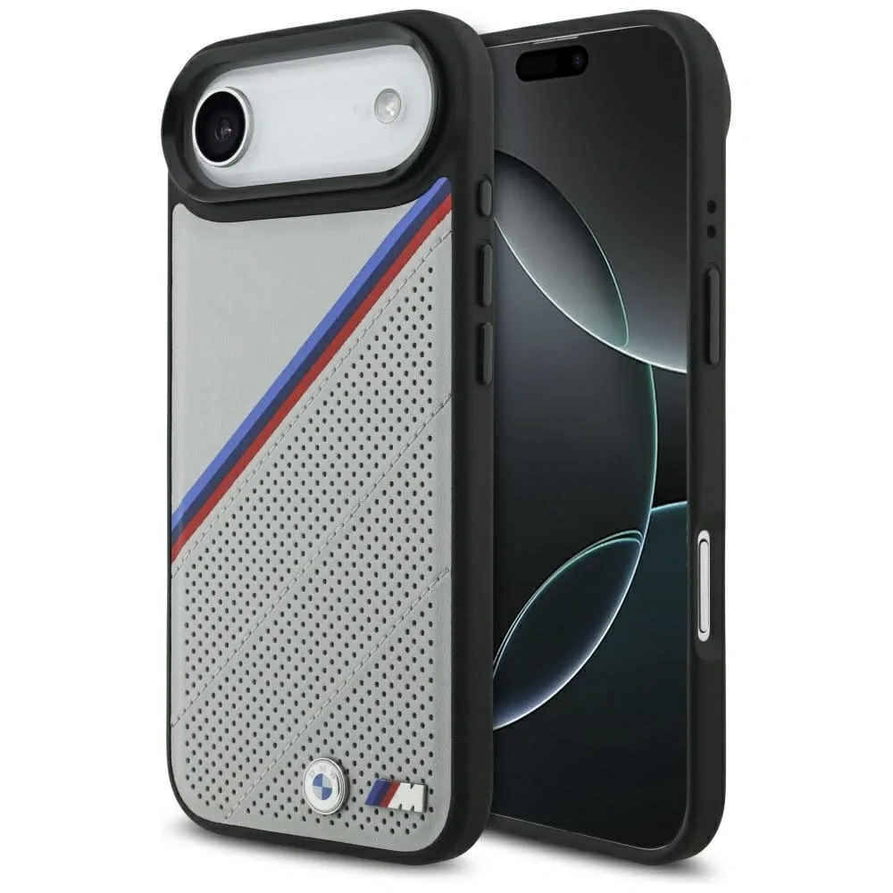 Kryt BMW M Tricolor Metal Logo MagSafe Apple iPhone Air grey