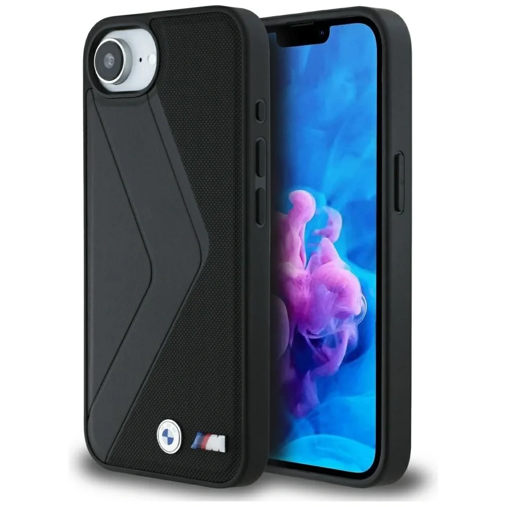 Kryt BMW Oversized Stripes MagSafe Apple iPhone 17e / 16e black