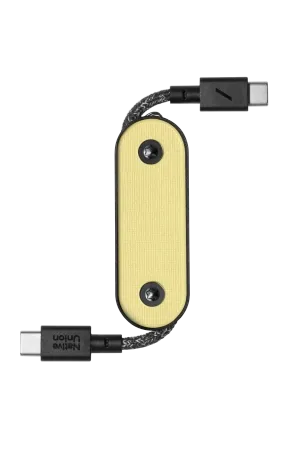 Cable Native Union Pocket Cable USB-C / USB-C 17cm (lemon)
