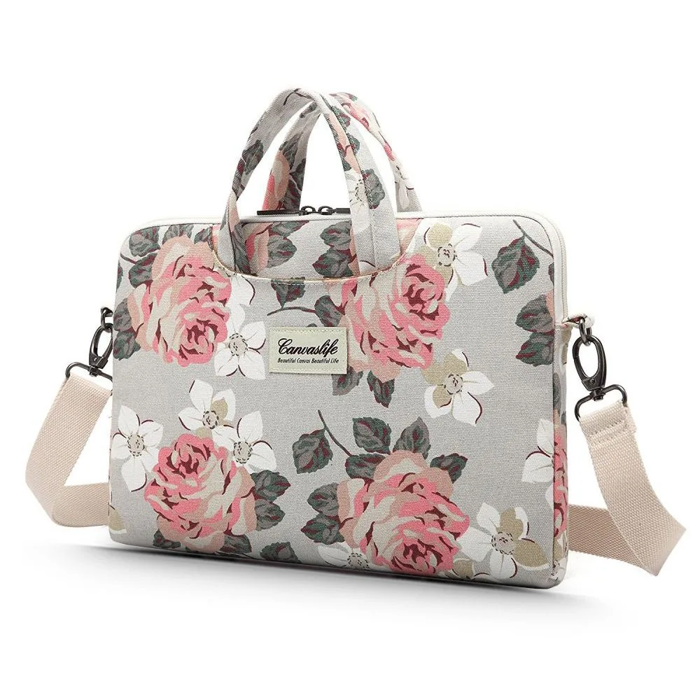 Kryt Canvaslife Briefcase Bag 15-16 inch White Rose