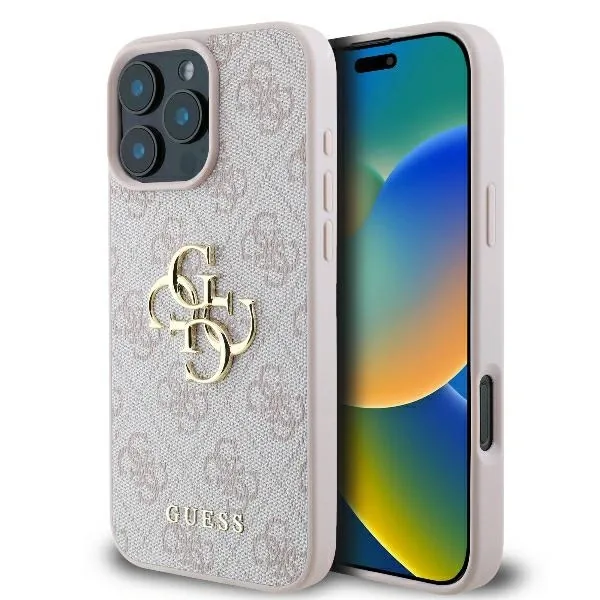 Kryt Guess GUHCP16L4GMGPI Apple iPhone 16 Pro hardcase 4G Big Logo pink