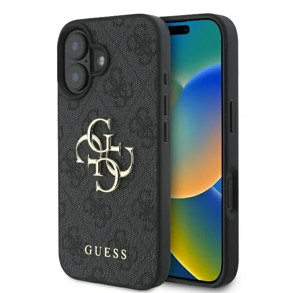 Kryt Guess GUHCP16S4GMGGR Apple iPhone 16 hardcase 4G Big Logo black