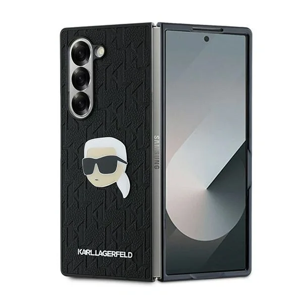 Kryt Karl Lagerfeld KLHCZFD6PGKSKIHK Samsung Galaxy Z Fold6 Saffiano Monogram Head Pin black/black