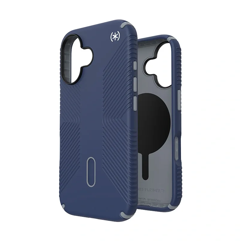 Kryt Speck Presidio2 Grip ClickLock & MagSafe Apple iPhone 16 (Coastal Blue / Dust Grey / White)