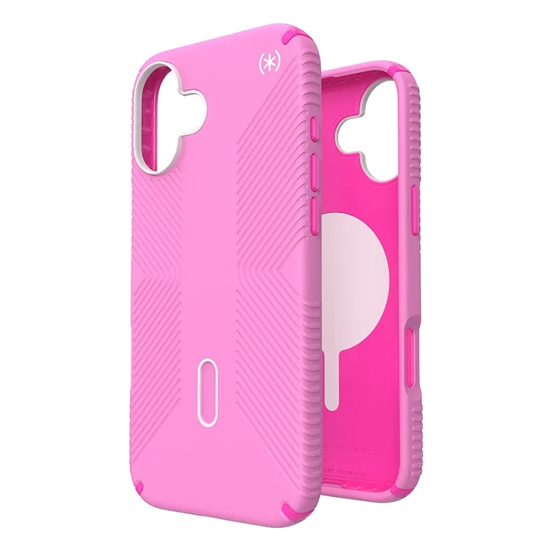 Kryt Speck Presidio2 Grip ClickLock & MagSafe Apple iPhone 16 Plus (True Pink / Shocking Pink / White)