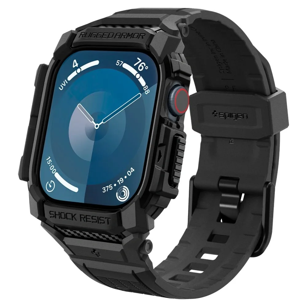 Case Spigen Rugged Armor Pro Apple Watch 10 / 11 46mm Matte Black