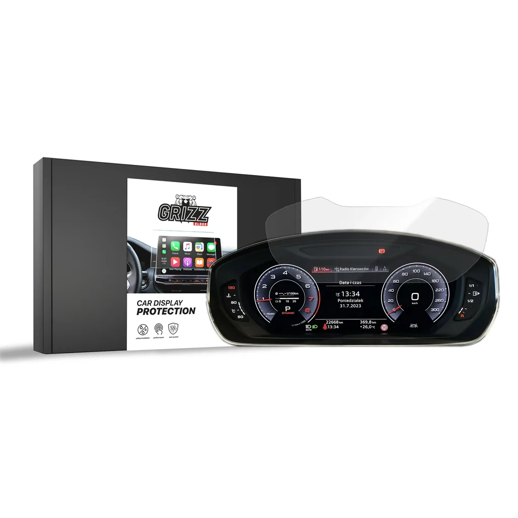 Keramická fólie do auta GrizzGlass CarDisplay Protection Audi A8 Virtual Cockpit 10,25" (2021-2026)