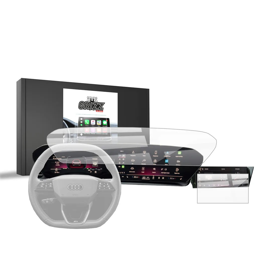Keramická fólie do auta GrizzGlass CarDisplay Protection Audi Q6 e-tron (2024-2026) Grizz [2in1]