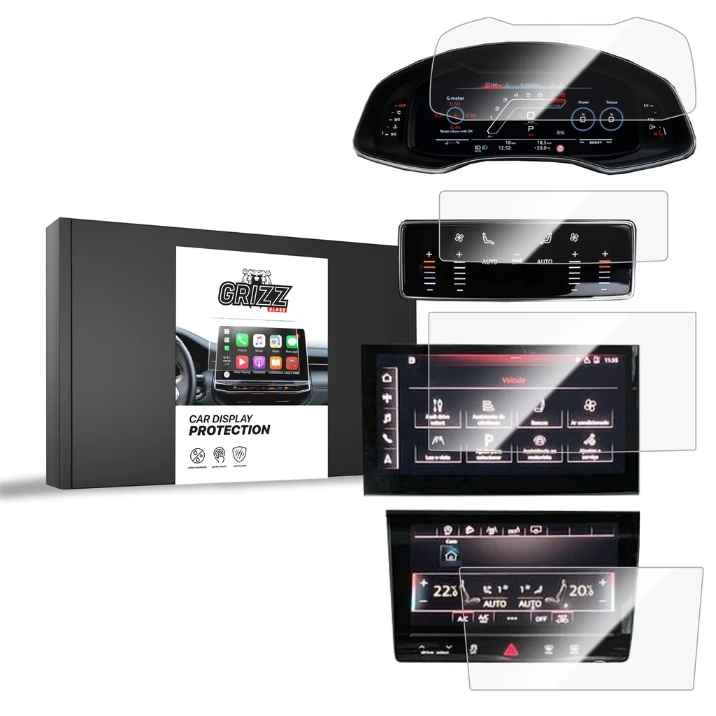 Keramická fólie do auta GrizzGlass CarDisplay Protection Audi Q8 (2018-2026) [4in1]