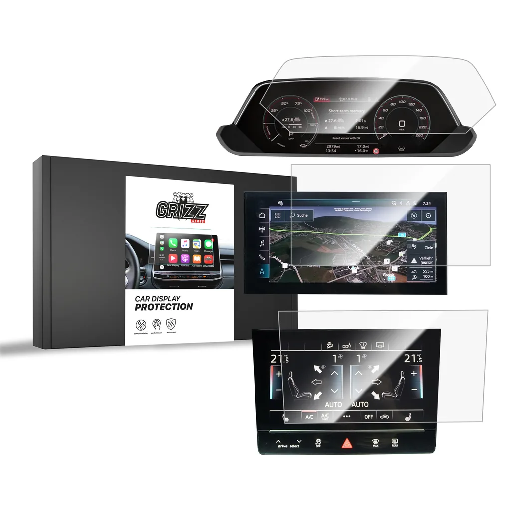 Keramická fólie do auta GrizzGlass CarDisplay Protection Audi Q8 e-tron (2022-2026) [3in1]