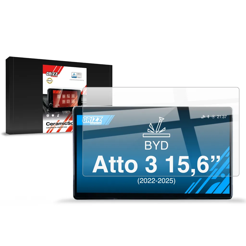 Keramická fólie do auta GrizzGlass CarDisplay Protection BYD Atto 3 15,6" (2022-2026)