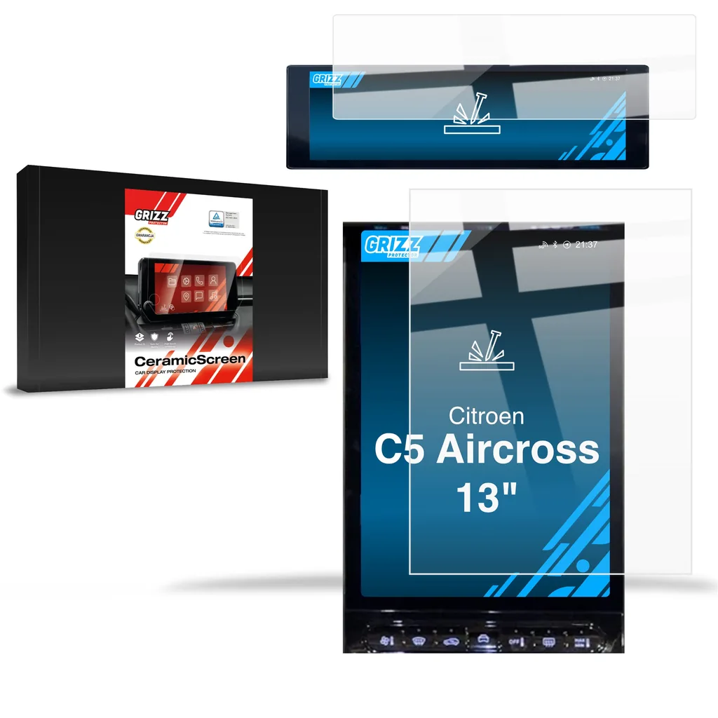 Kryt Ceramic GrizzGlass CarDisplay Protection Citroen C5 Aircross 13