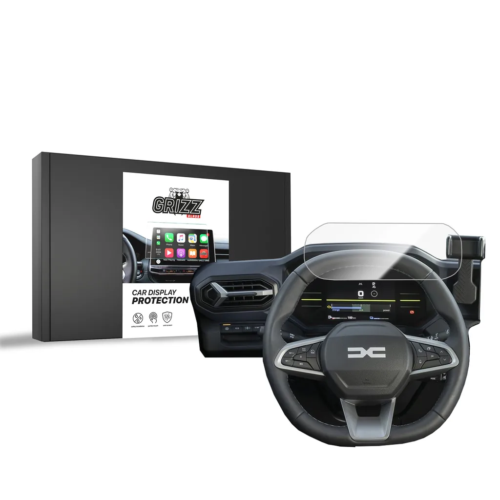 Keramická fólie do auta GrizzGlass CarDisplay Protection Dacia Duster Virtual Cockpit (2024-2026)