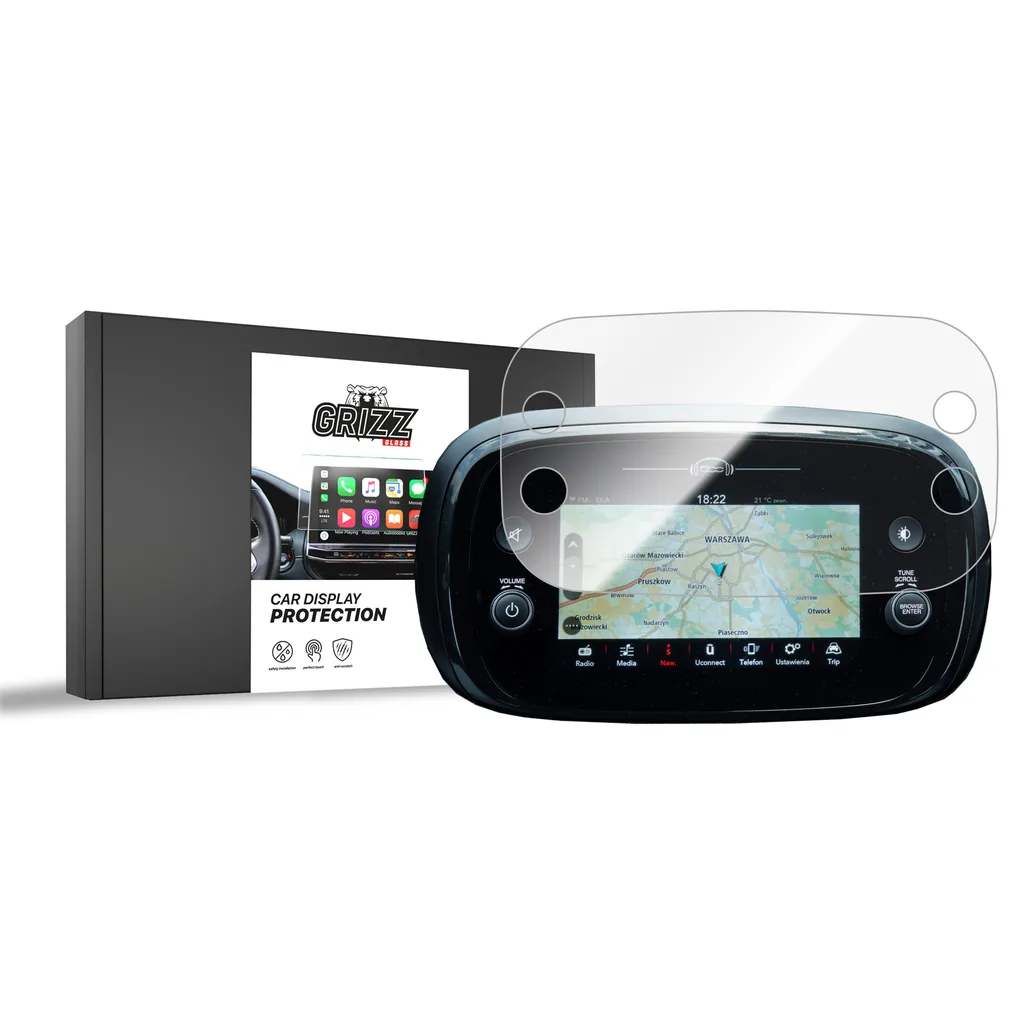 Keramická fólie do auta GrizzGlass CarDisplay Protection Fiat 500 X 7" (2020-2026)