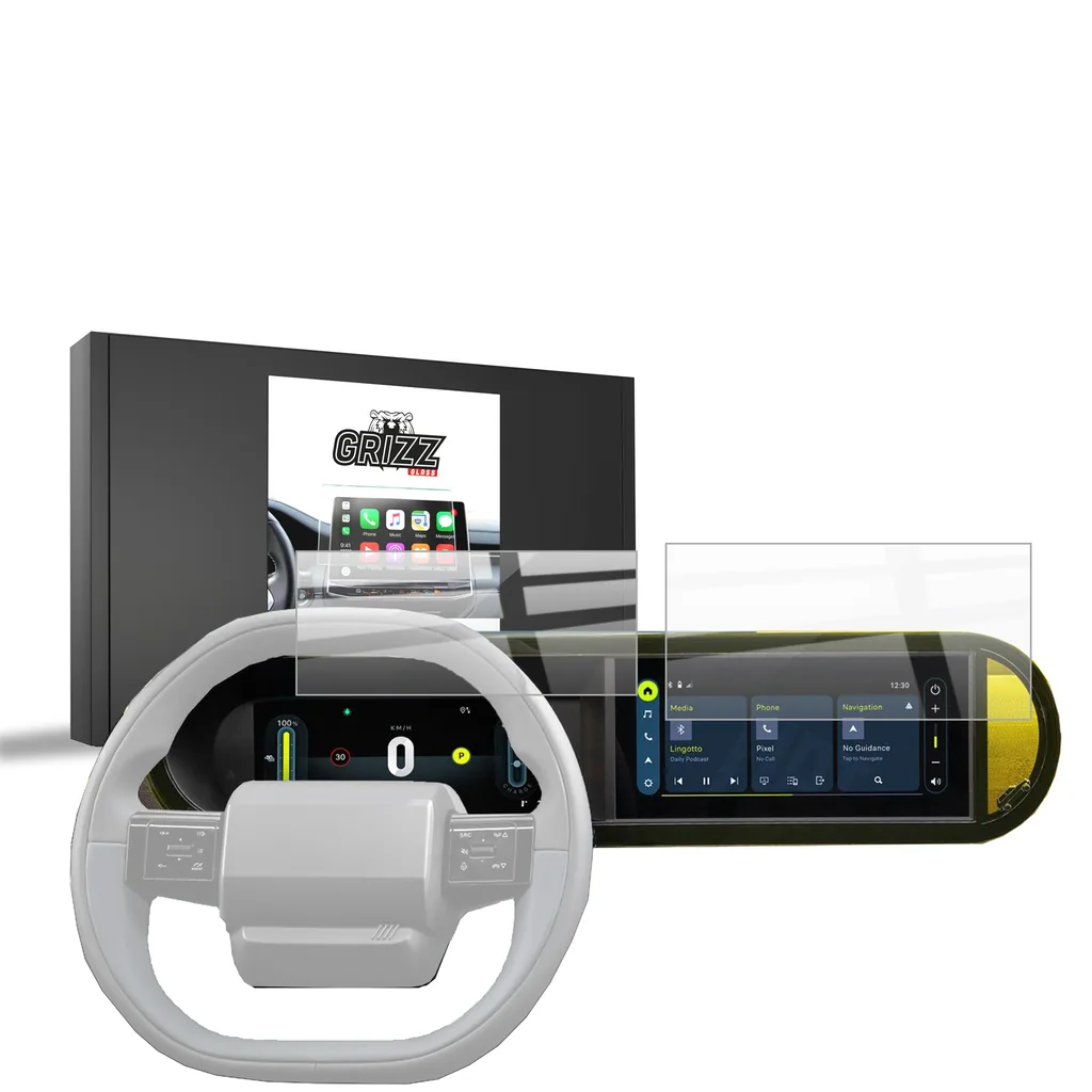 Keramická fólie do auta GrizzGlass CarDisplay Protection Fiat Grande Panda 10,25" (2025-2026) [2in1]
