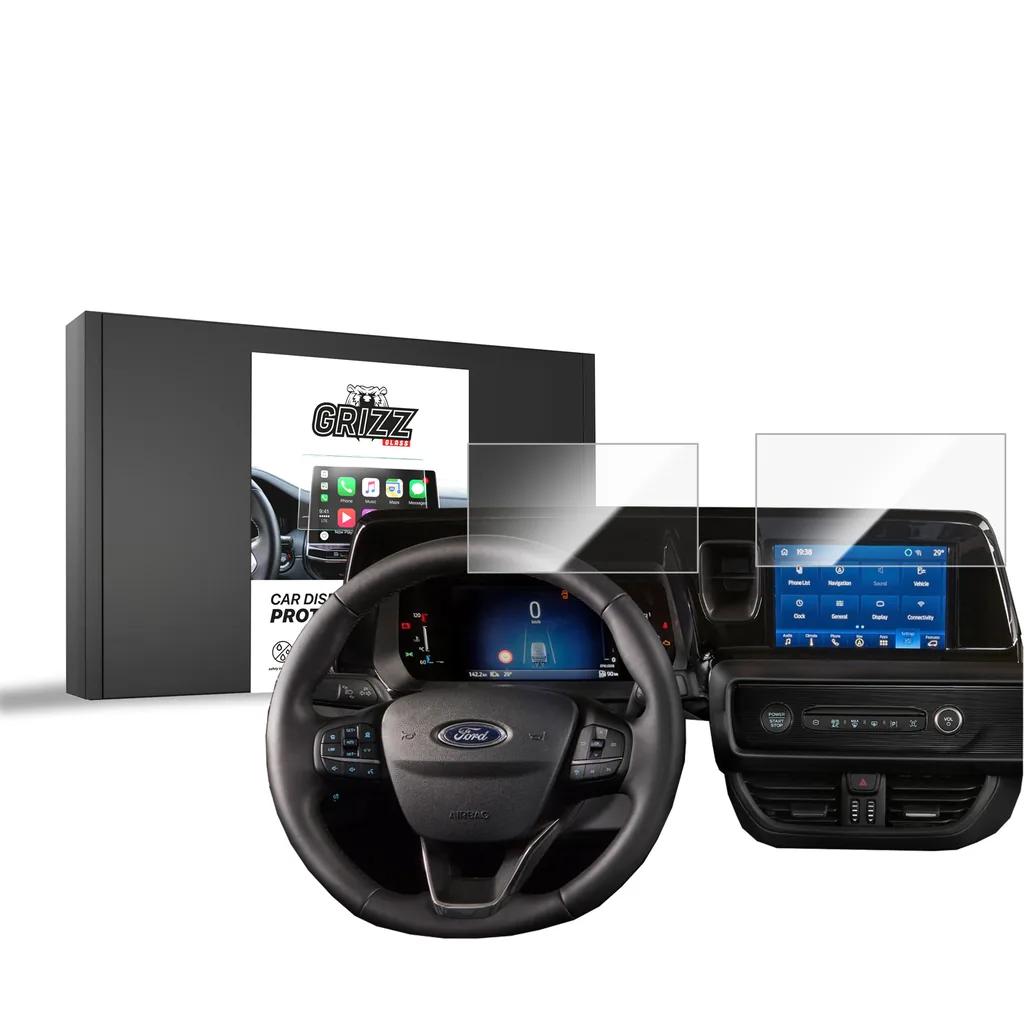 Keramická fólie do auta GrizzGlass CarDisplay Protection Ford Courier 8" (2023-2026) [2in1]