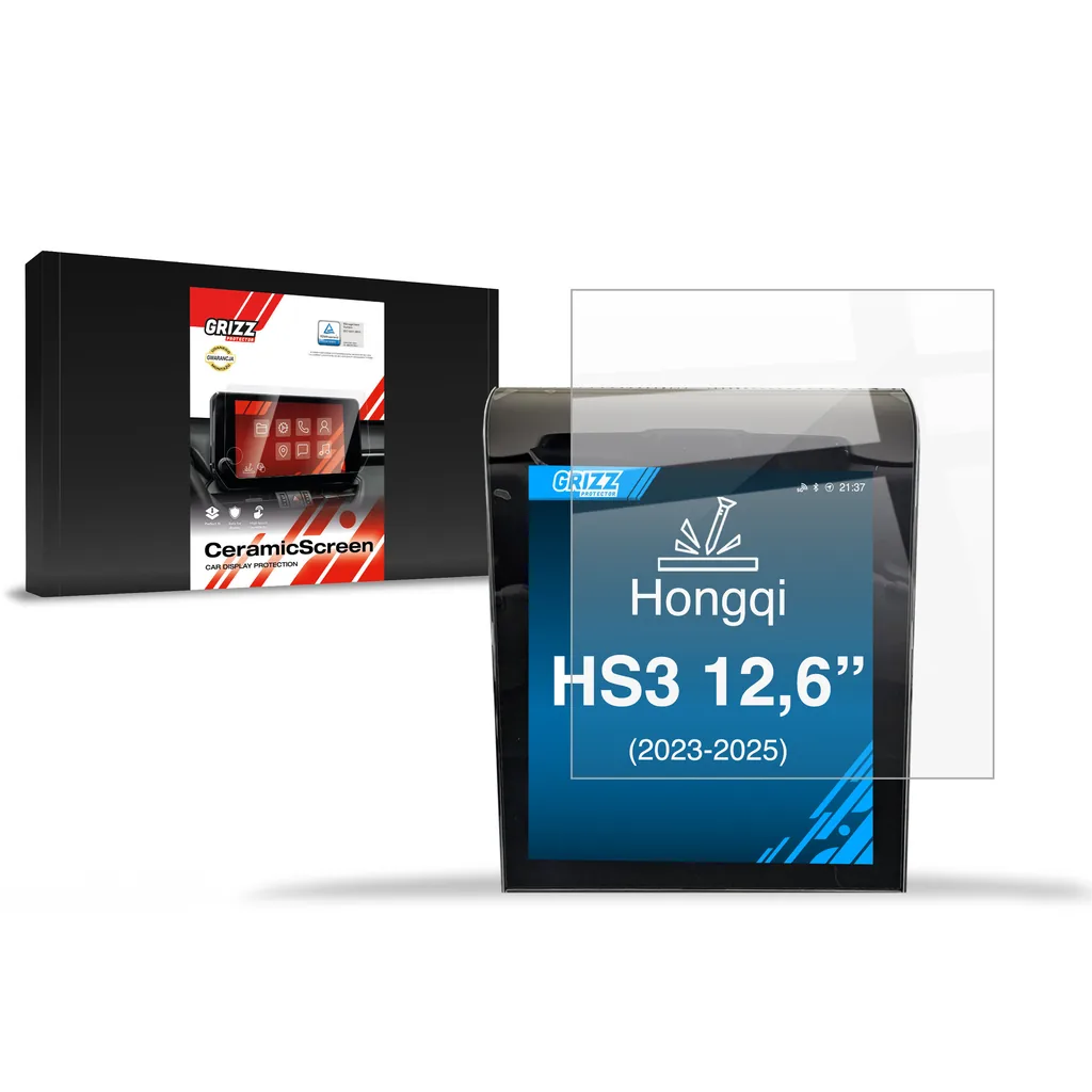 Keramická fólie do auta GrizzGlass CarDisplay Protection Hongqi HS3 12,6" (2023-2026)