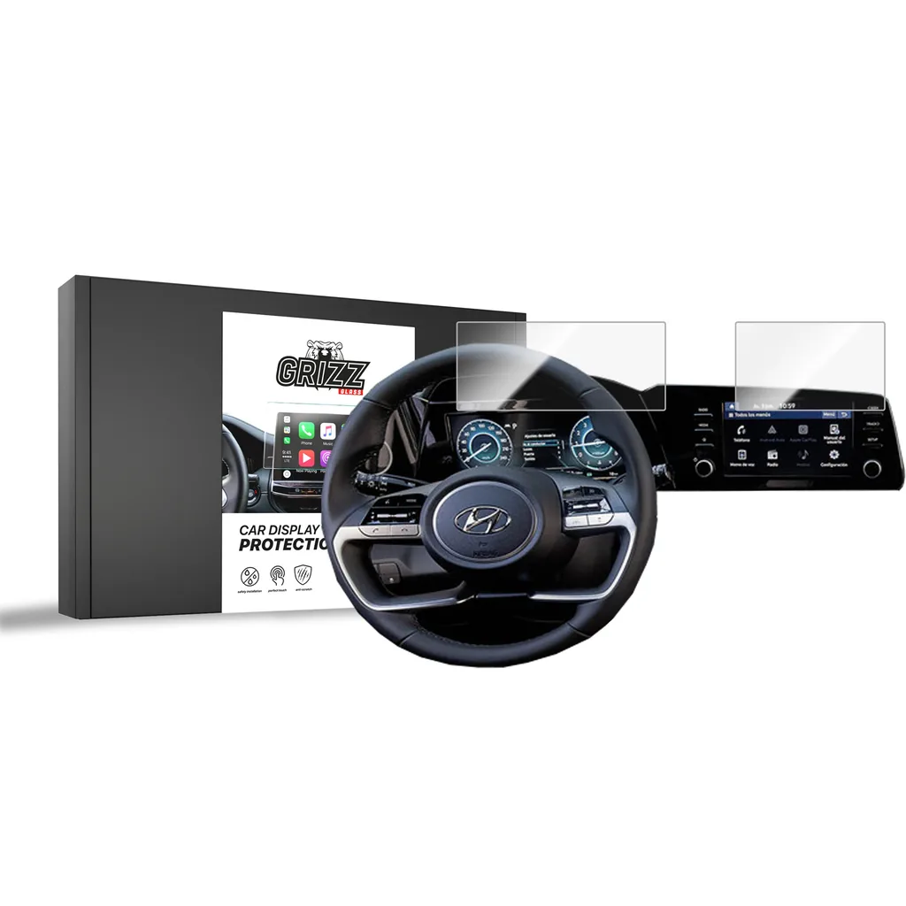 Keramická fólie do auta GrizzGlass CarDisplay Protection Hyundai Elantra CN7 8" [2in1] (2020-2026)