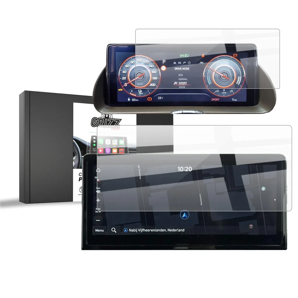 Keramická fólie do auta GrizzGlass CarDisplay Protection Hyundai Inster 10,25" (2025-2026) [2in1]