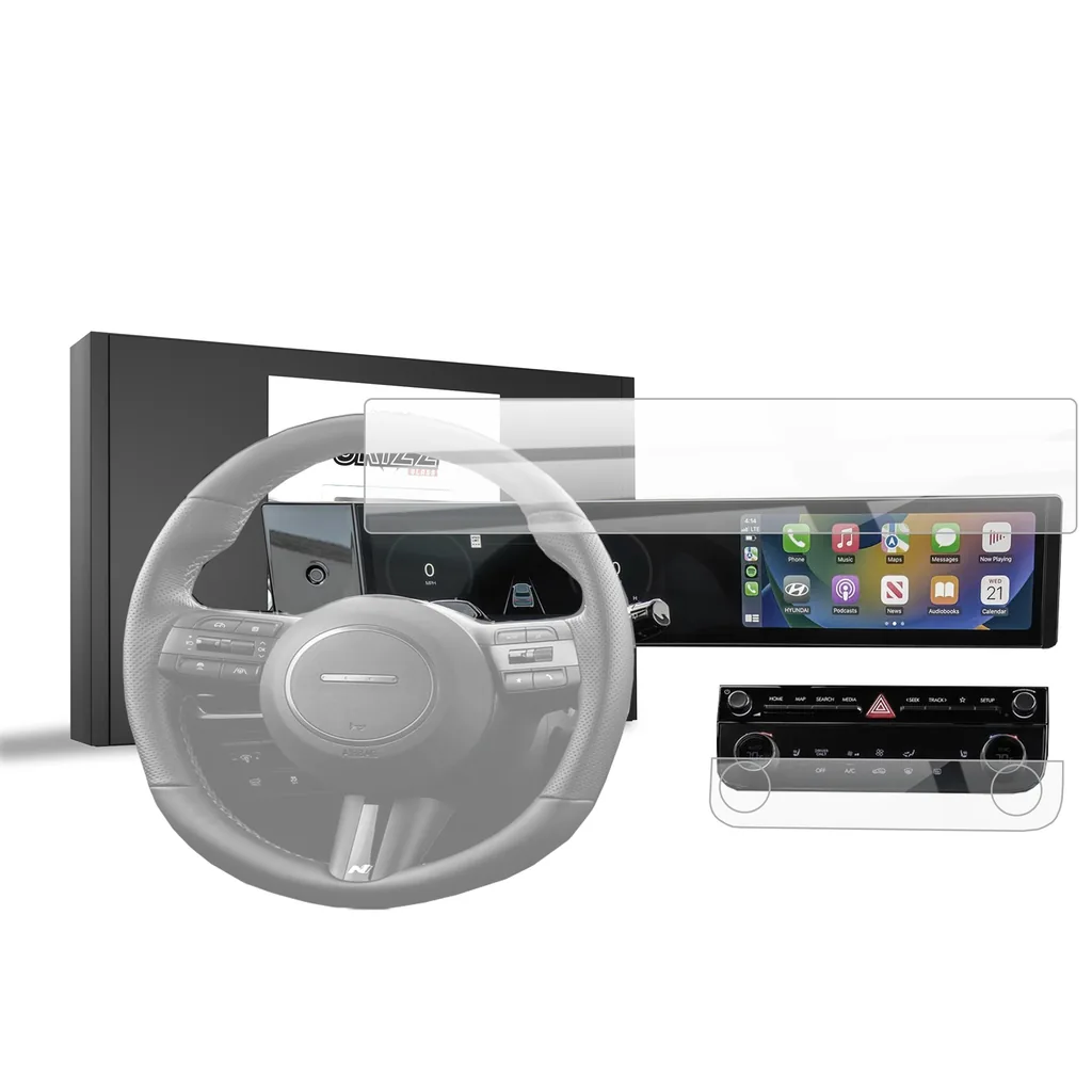 Keramická fólie do auta GrizzGlass CarDisplay Protection Hyundai Tucson 12,3" (2024-2026) [2in1]