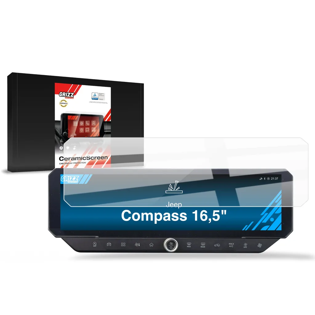 Keramická fólie do auta GrizzGlass CarDisplay Protection Jeep Compass 16,5" (2025-2026)