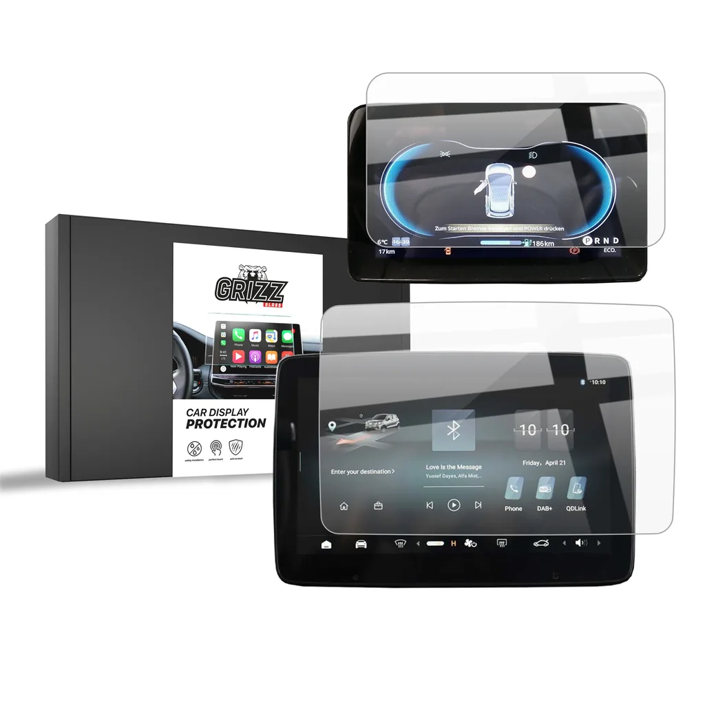 Keramická fólie do auta GrizzGlass CarDisplay Protection Leapmotor T03 10,1" (2025-2026) [2in1]