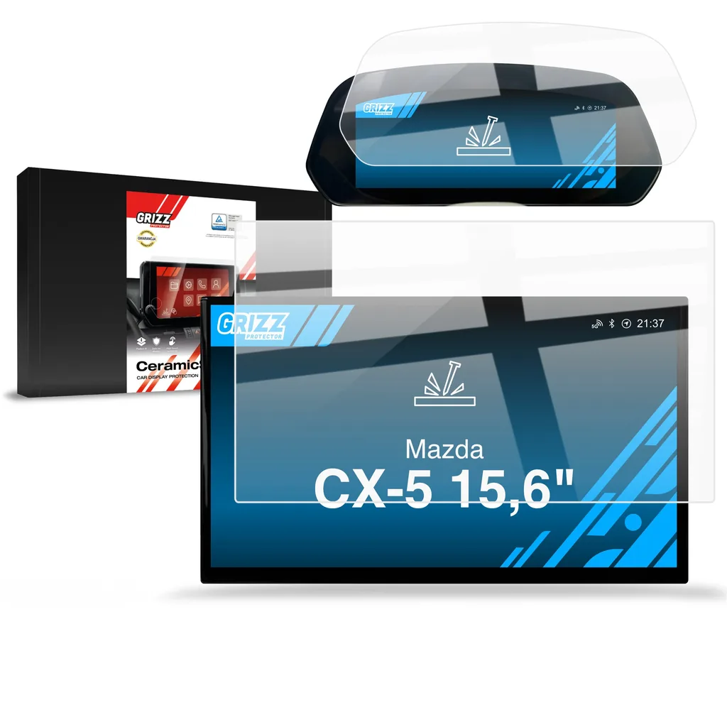 Kryt Ceramic GrizzGlass CarDisplay Protection Mazda CX-5 15,6