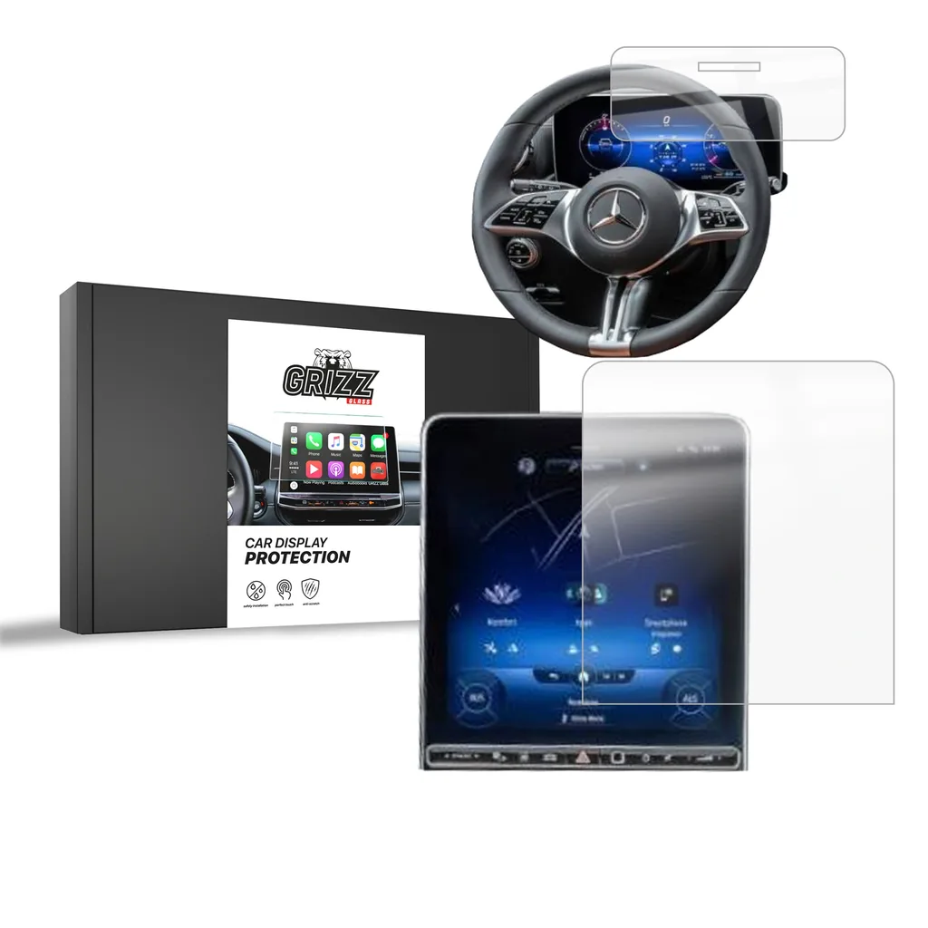 Keramická fólie do auta GrizzGlass CarDisplay Protection Mercedes S Class W223 Sensor (2020-2026) [2in1]