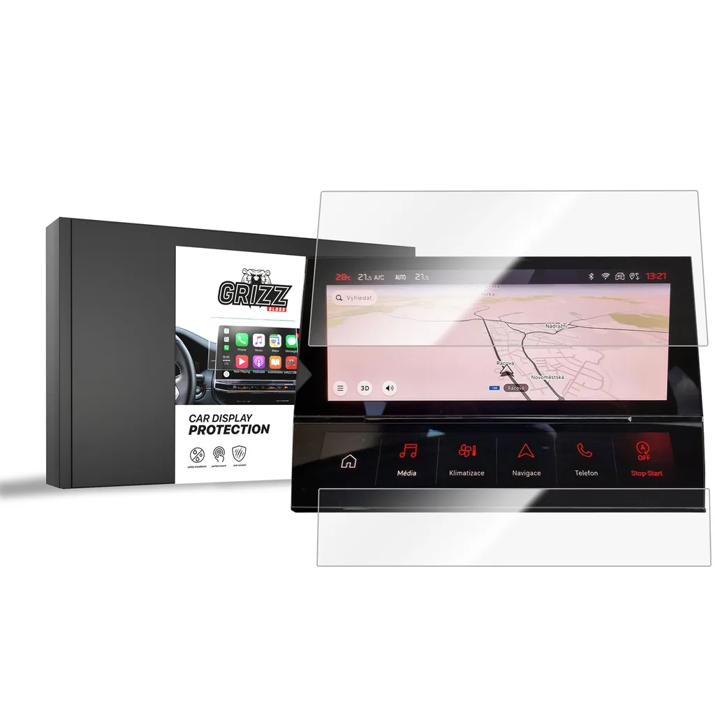 Keramická fólie do auta GrizzGlass CarDisplay Protection Peugeot 408 (2022-2026) [2in1]