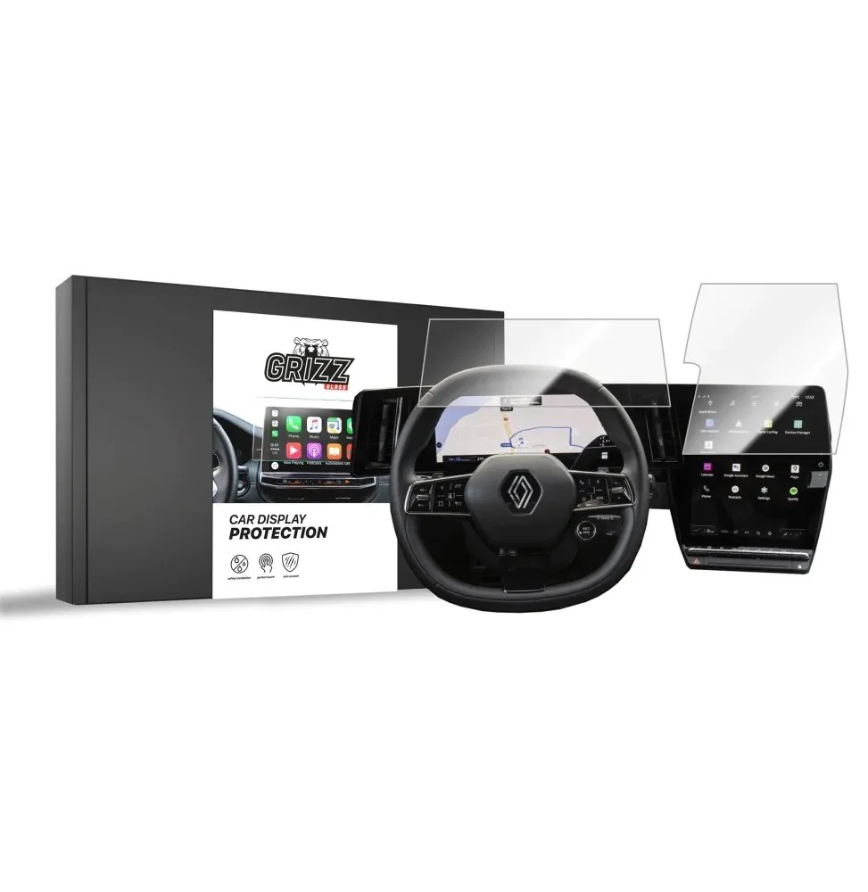 Keramická fólie do auta GrizzGlass CarDisplay Protection Renault Scenic E-Tech 12" (2024-2026) [2in1]