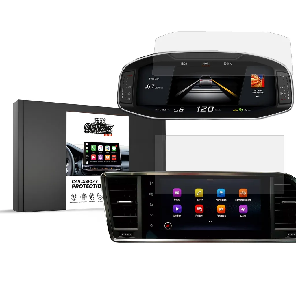 Keramická fólie do auta GrizzGlass CarDisplay Protection Seat Ateca 9,2" (2020-2026) [2in1]