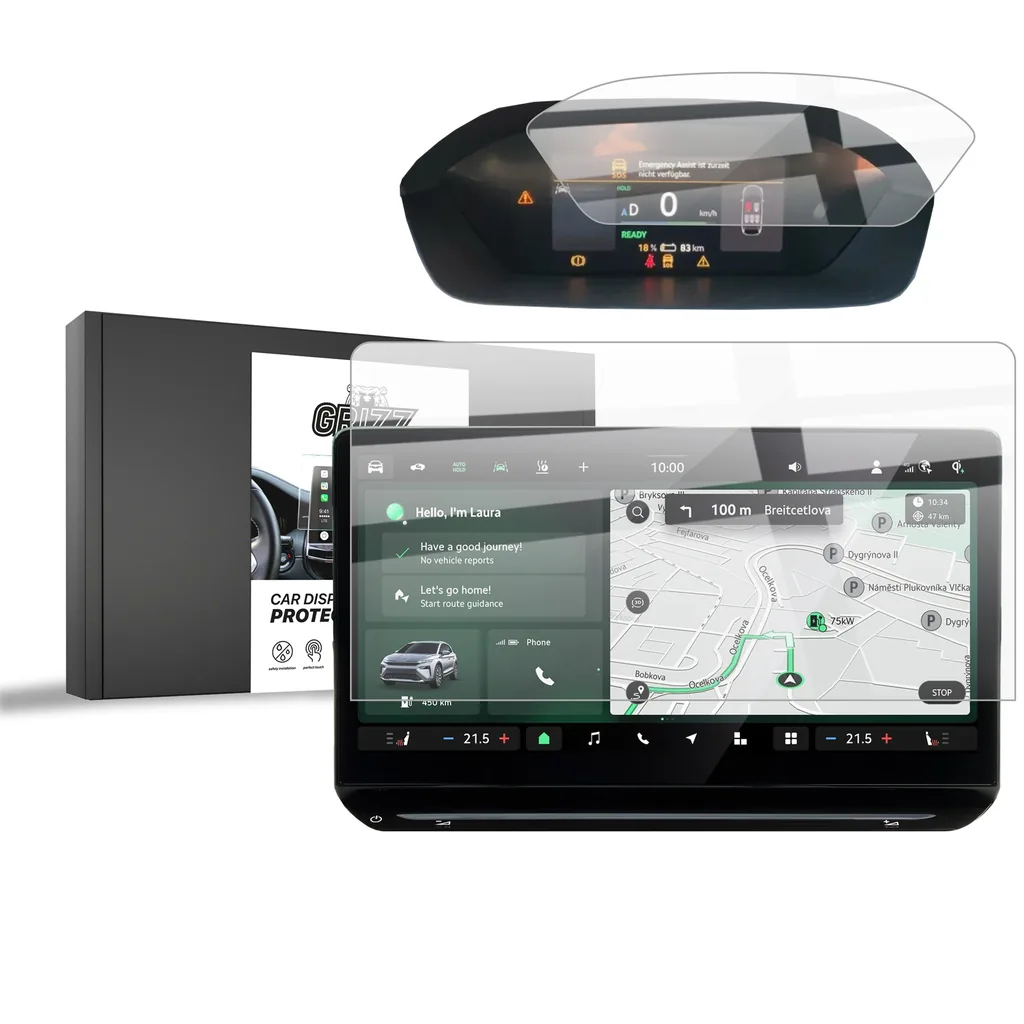 Keramická fólie do auta GrizzGlass CarDisplay Protection Skoda Elroq 13" (2025-2026) [2in1]