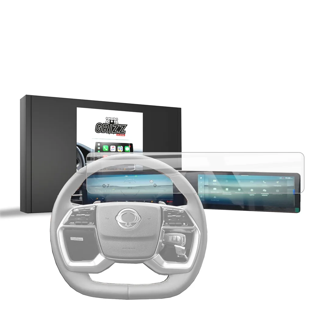 Keramická fólie do auta GrizzGlass CarDisplay Protection SsangYong Torres EVX 12,3" (2024-2026)