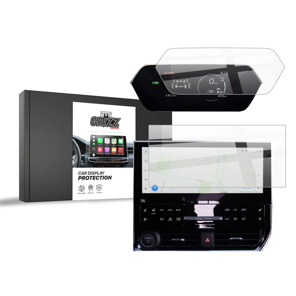Keramická fólie do auta GrizzGlass CarDisplay Protection Toyota bZ4X 12,3" 2022-2025 [2in1]