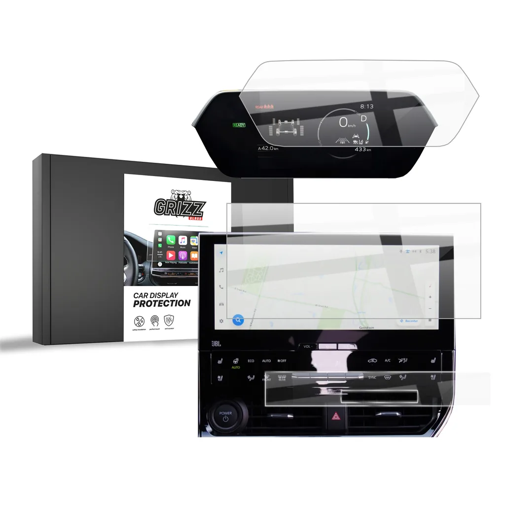 Keramická fólie do auta GrizzGlass CarDisplay Protection Toyota bZ4X 12,3" 2022-2025 [3in1]