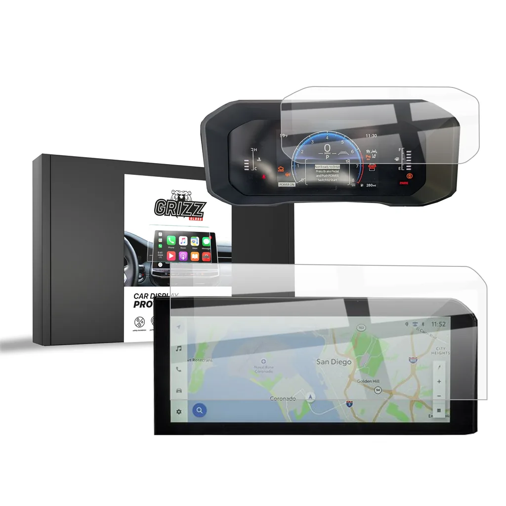 Keramická fólie do auta GrizzGlass CarDisplay Protection Toyota Land Cruiser 8 12,3" 2024-2025 [2in1]
