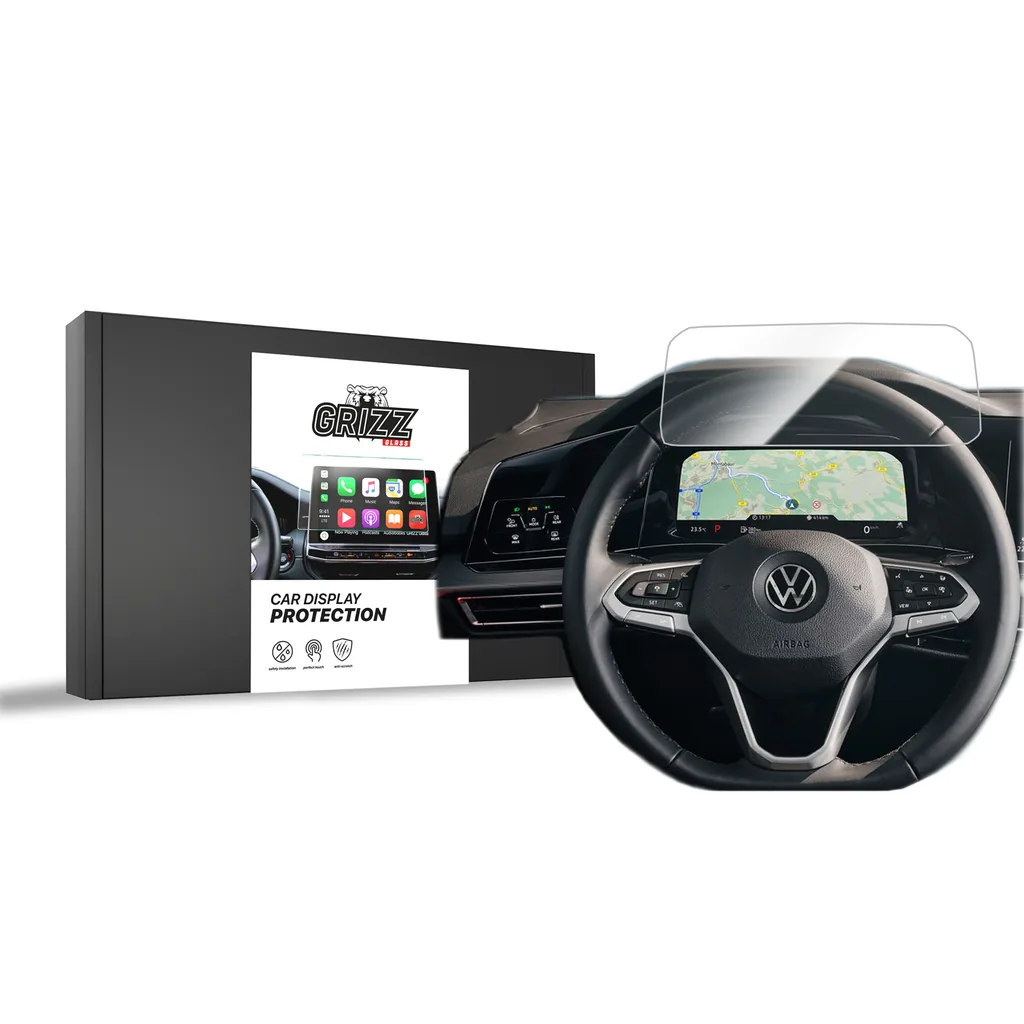 Keramická fólie do auta GrizzGlass CarDisplay Protection Volkswagen Golf 8 Digital Cockpit 10,25" (2020-2026)