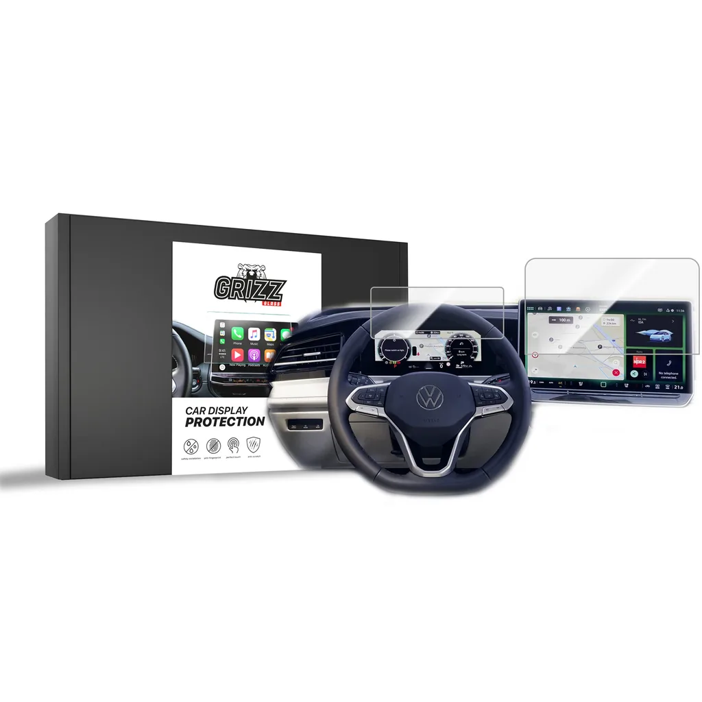 Keramická fólie do auta GrizzGlass CarDisplay Protection Volkswagen VW Passat B9 12,9" (2024-2026) [2in1]