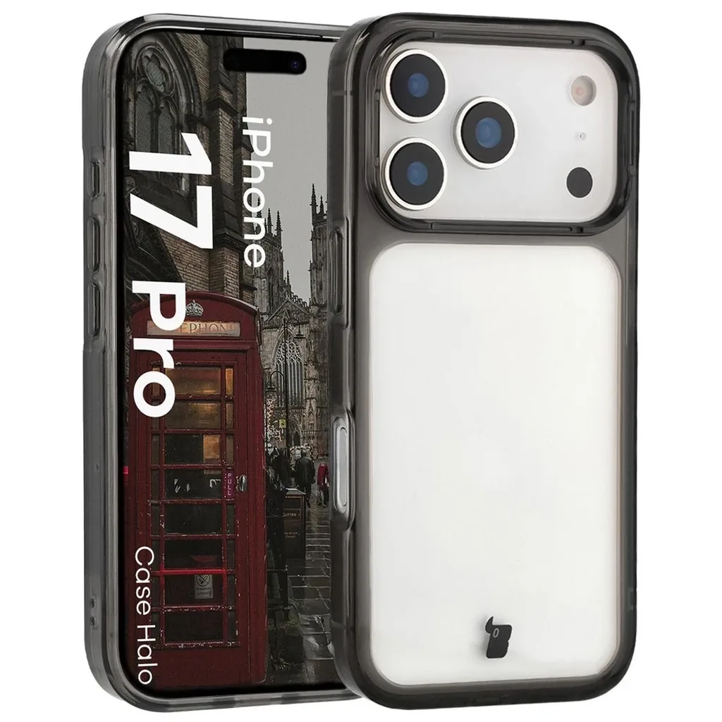 Kryt Bizon Case Halo Apple iPhone 17 Pro smoke black